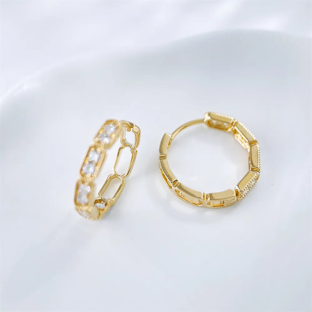 0.34 ctw Round-Cut Lab-Grown Diamond Earrings in 18K Yellow Gold