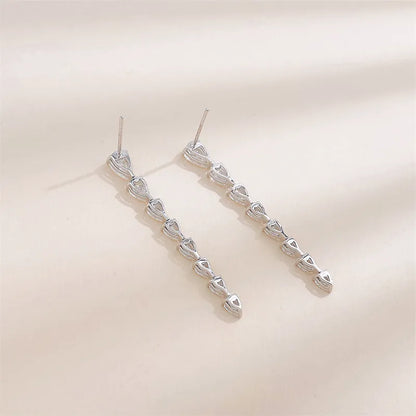 1.06 ctw Vintage Pear-Cut Lab-Grown Diamond Drop Earrings in 18K White Gold