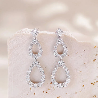 0.65 ctw Round-Cut Lab-Grown Diamond Stud Earrings in 18K White Gold