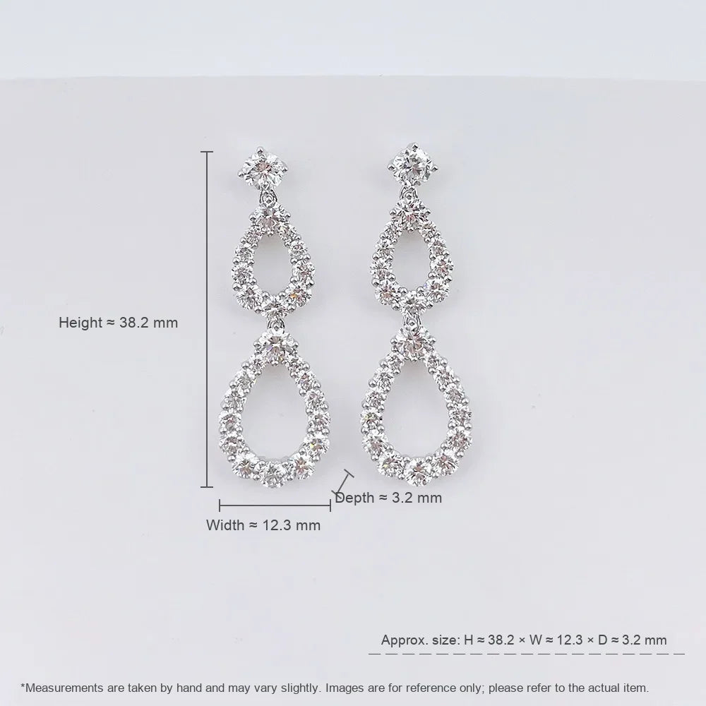 0.65 ctw Round-Cut Lab-Grown Diamond Stud Earrings in 18K White Gold