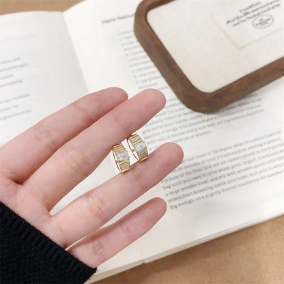0.55 ctw Vintage Radiant-Cut Lab-Grown Diamond Earrings in 18K Yellow Gold