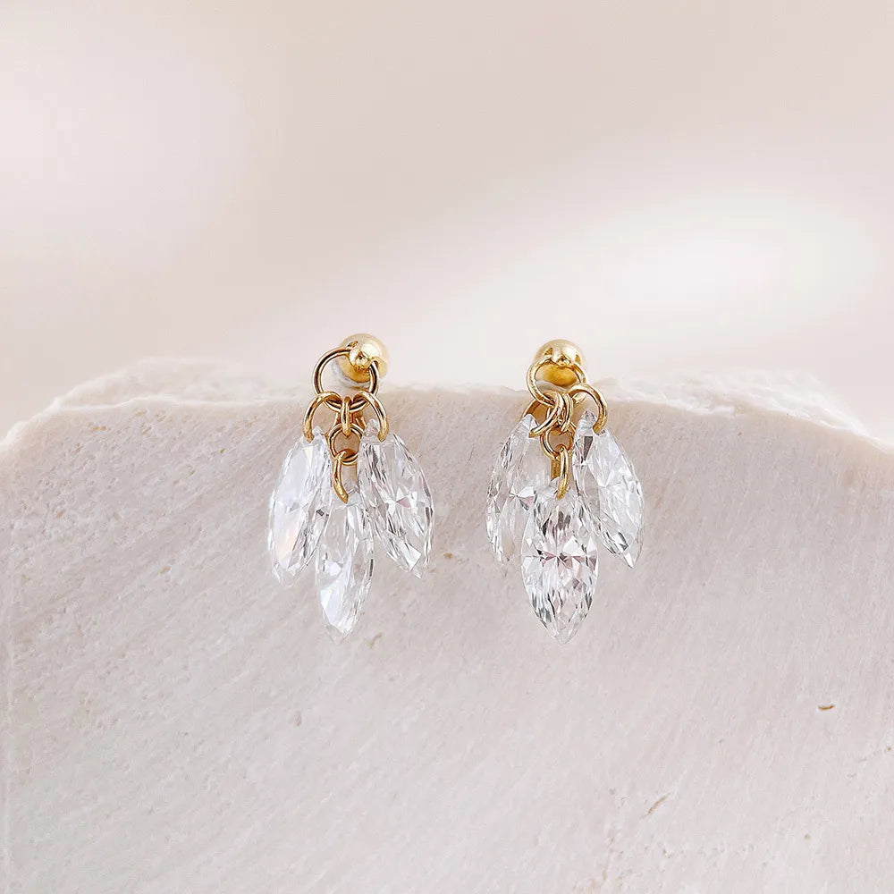 1.9 ctw Celestial Marquise-Cut Lab-Grown Diamond Earrings in 18K Yellow Gold