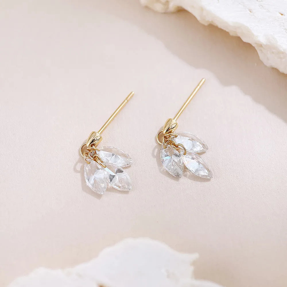 1.9 ctw Celestial Marquise-Cut Lab-Grown Diamond Earrings in 18K Yellow Gold