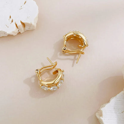 2.62 ctw Minimalist Oval-Cut Lab-Grown Diamond Earrings in 18K Yellow Gold