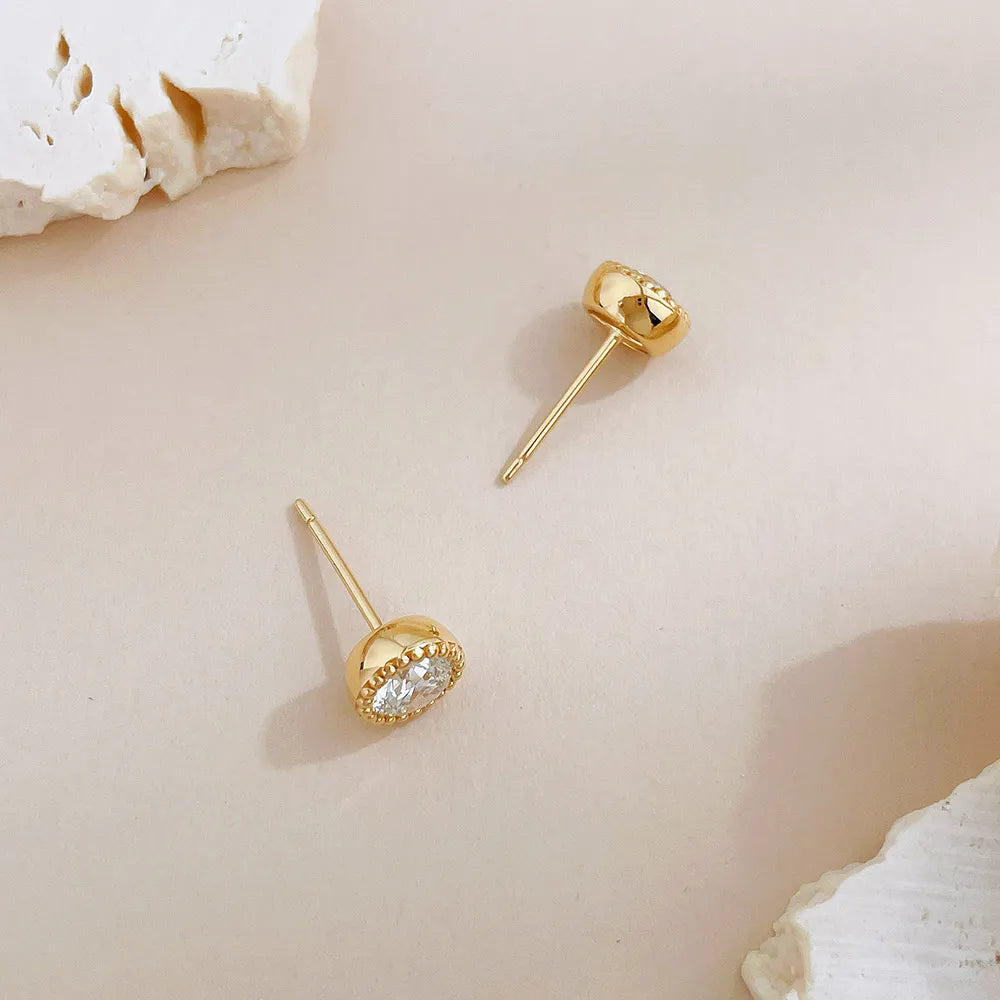 1.04 ctw Celestial Round-Cut Lab-Grown Diamond Earrings in 18K Yellow Gold