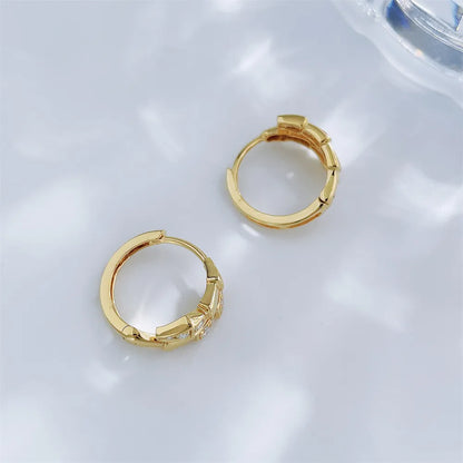 0.17 ctw Round-Cut Lab-Grown Diamond Ear Cuff in 18K Yellow Gold