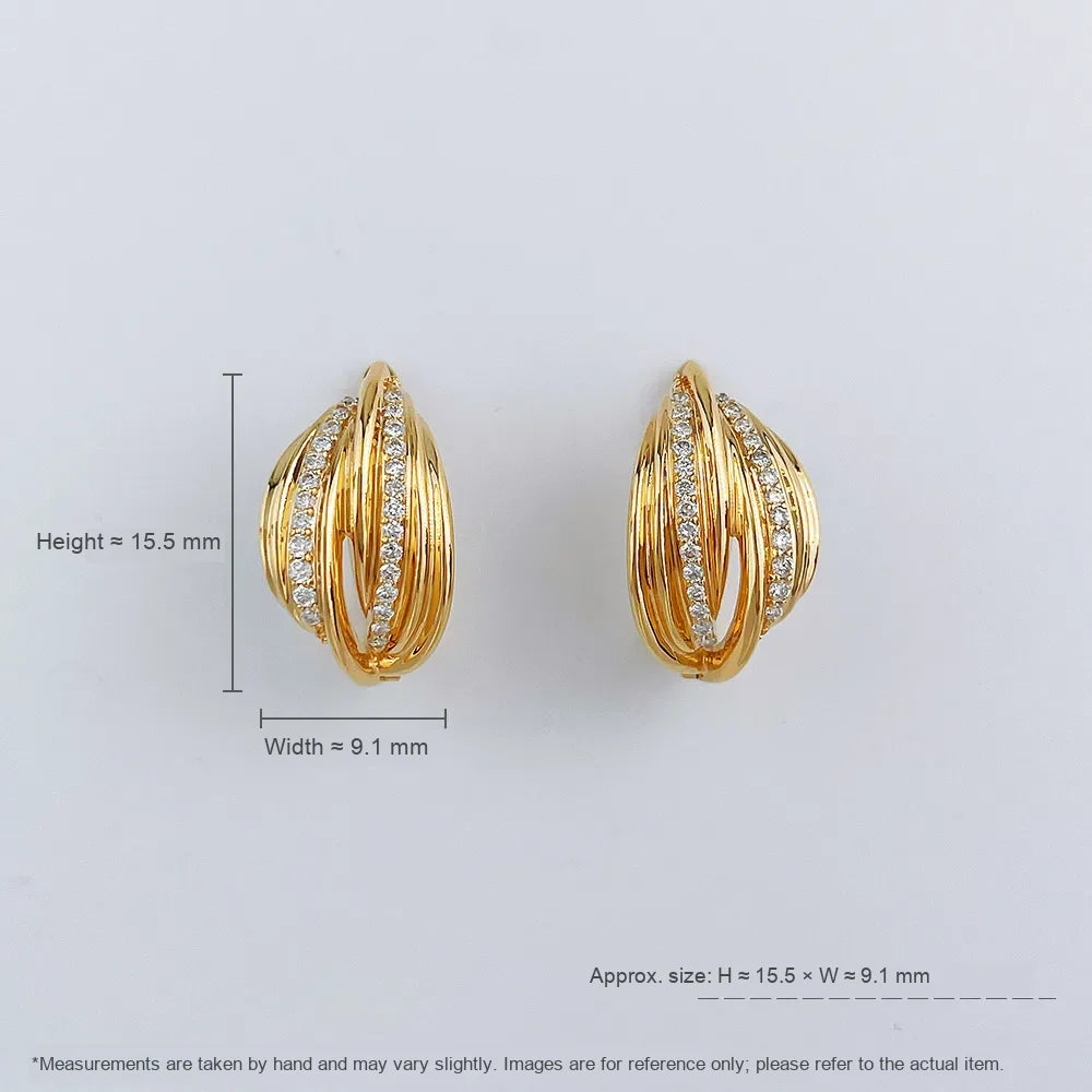 0.22 ctw Round-Cut Lab-Grown Diamond Earrings in 18K Yellow Gold