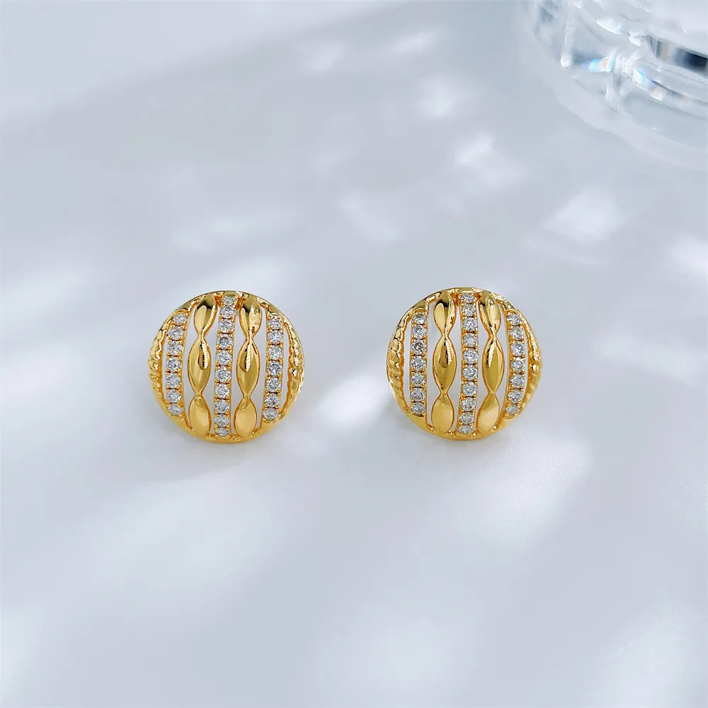 0.38 ctw Celestial Stackable Round-Cut Lab-Grown Diamond Earrings in 18K Yellow Gold