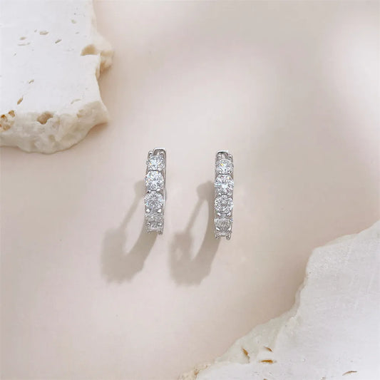 0.79 ctw Celestial Round-Cut Lab-Grown Diamond Ear Cuff in 925 Sterling Silver