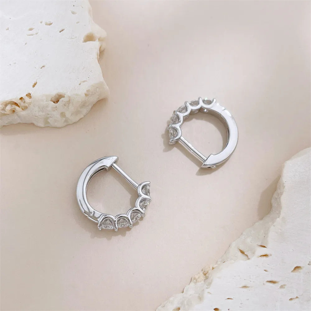 0.79 ctw Celestial Round-Cut Lab-Grown Diamond Ear Cuff in 925 Sterling Silver
