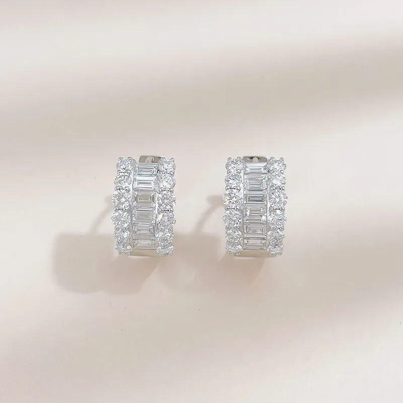 2.07 ctw Celestial Mixed-Cut Lab-Grown Diamond Ear Cuff in 18K White Gold