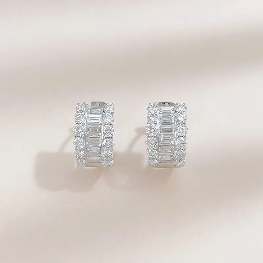 2.07 ctw Celestial Mixed-Cut Lab-Grown Diamond Ear Cuff in 18K White Gold