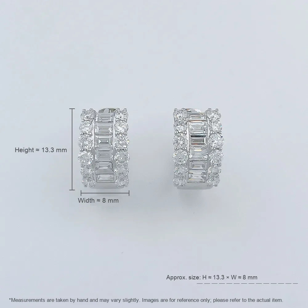 2.07 ctw Celestial Mixed-Cut Lab-Grown Diamond Ear Cuff in 18K White Gold