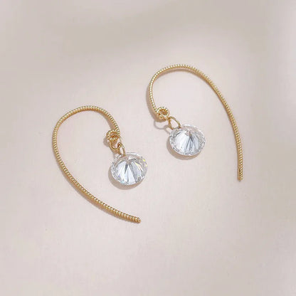 2.17 ctw Minimalist Round-Cut Lab-Grown Diamond Earrings in 18K Yellow Gold