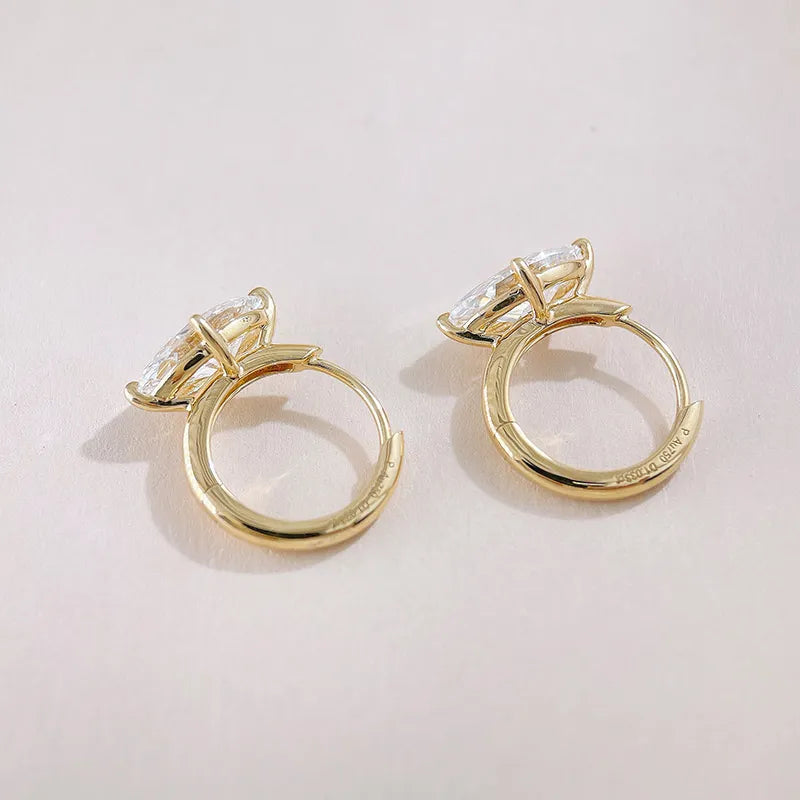 2.06 ctw Minimalist Marquise-Cut Lab-Grown Diamond Ear Cuff in 18K Yellow Gold