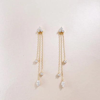 0.29 ctw Celestial Pear-Cut Lab-Grown Diamond Earrings in 18K Yellow Gold
