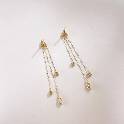 0.29 ctw Celestial Pear-Cut Lab-Grown Diamond Earrings in 18K Yellow Gold