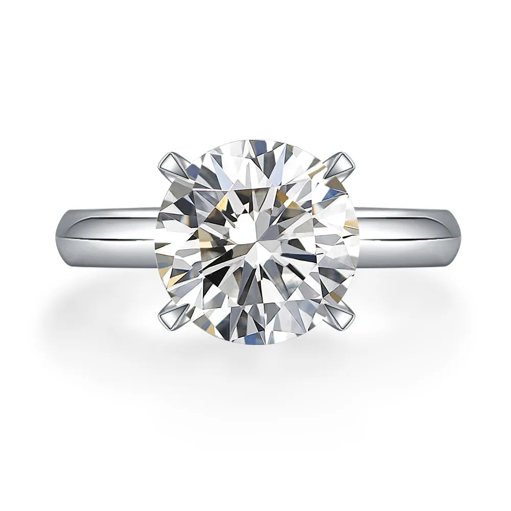 3.03 ct Minimalist Round-Cut Lab-Grown Diamond Ring in PT950 Platinum – APYFR0001-PT