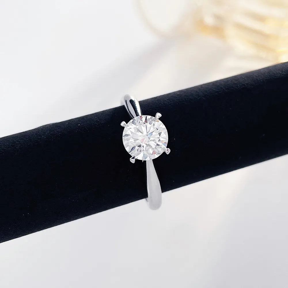 3.03 ct Minimalist Round-Cut Lab-Grown Diamond Ring in PT950 Platinum – APYFR0001-PT