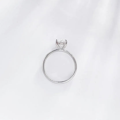 2.08 ct Minimalist Oval-Cut Lab-Grown Diamond Ring in PT950 Platinum – APYFR0002-PT