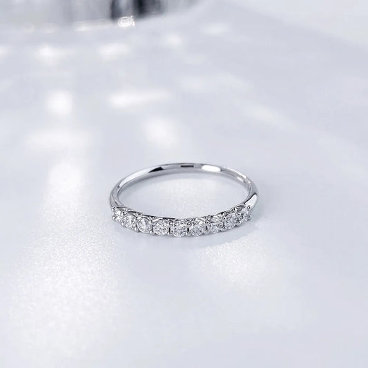 0.29 ctw Statement Round-Cut Lab-Grown Diamond Band in 18K White Gold – APYFR0003-W