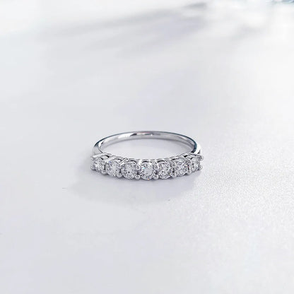 0.58 ctw Round-Cut Lab-Grown Diamond Band in PT950 Platinum – APYFR0004-PT
