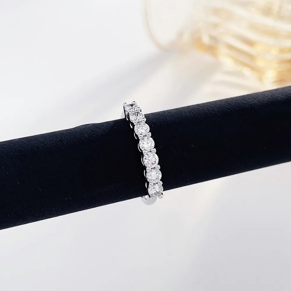 0.58 ctw Round-Cut Lab-Grown Diamond Band in PT950 Platinum – APYFR0004-PT