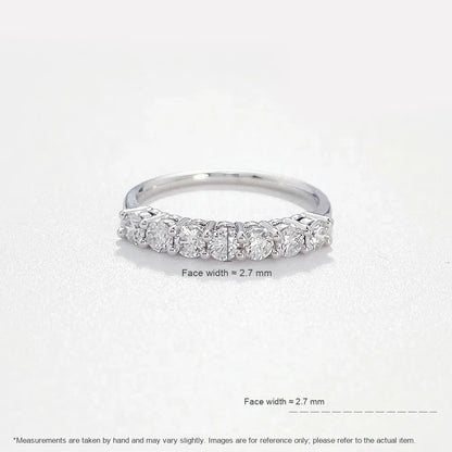 0.58 ctw Round-Cut Lab-Grown Diamond Band in PT950 Platinum – APYFR0004-PT