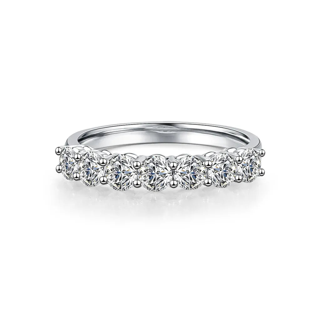 0.35 ctw Statement Round-Cut Lab-Grown Diamond Band in 18K White Gold – APYFR0004-W