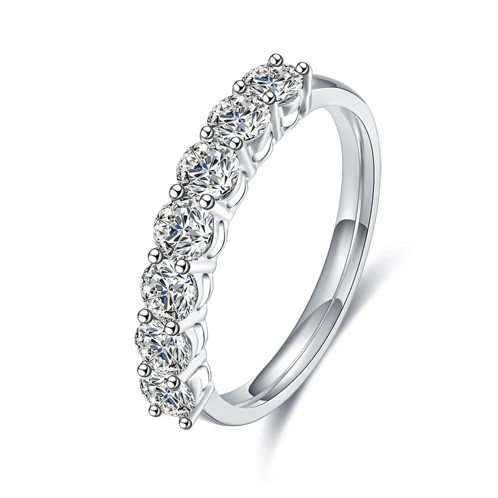 0.35 ctw Statement Round-Cut Lab-Grown Diamond Band in 18K White Gold – APYFR0004-W