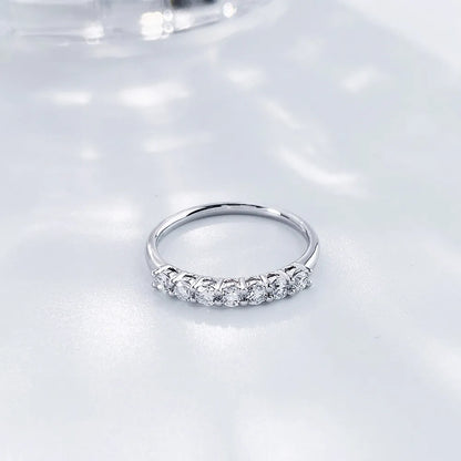 0.35 ctw Statement Round-Cut Lab-Grown Diamond Band in 18K White Gold – APYFR0004-W