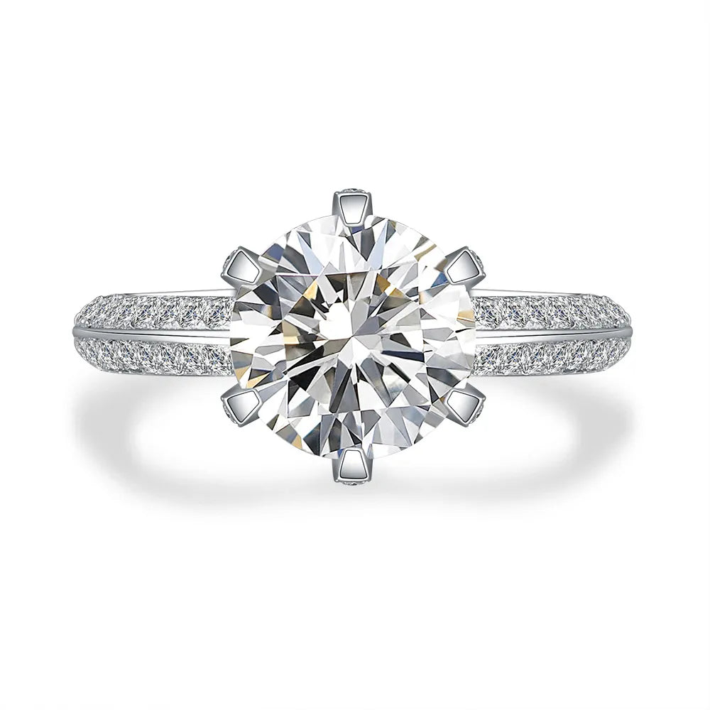 2.28 ct Celestial Six-Prong Round-Cut Lab-Grown Diamond Ring in PT950 Platinum – APYFR0005-PT