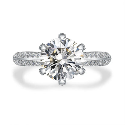 2.28 ct Celestial Six-Prong Round-Cut Lab-Grown Diamond Ring in PT950 Platinum – APYFR0005-PT