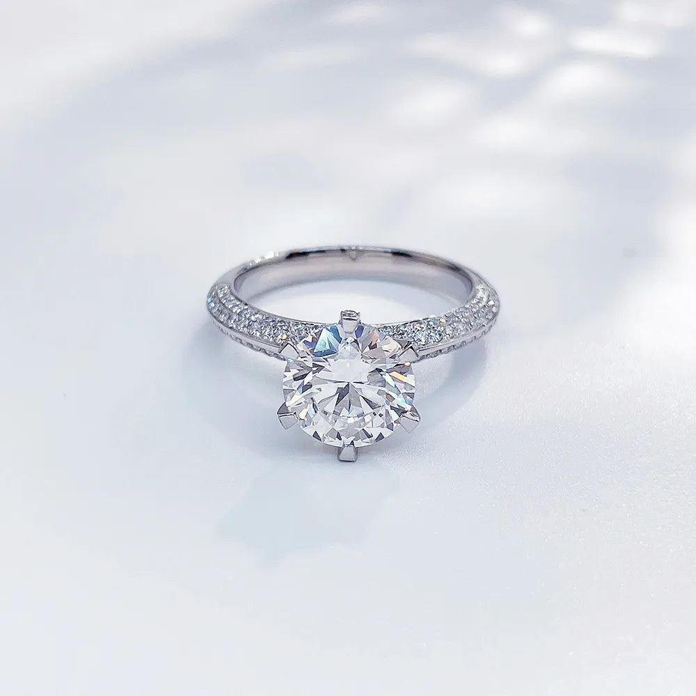 2.28 ct Celestial Six-Prong Round-Cut Lab-Grown Diamond Ring in PT950 Platinum – APYFR0005-PT