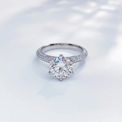 2.28 ct Celestial Six-Prong Round-Cut Lab-Grown Diamond Ring in PT950 Platinum – APYFR0005-PT