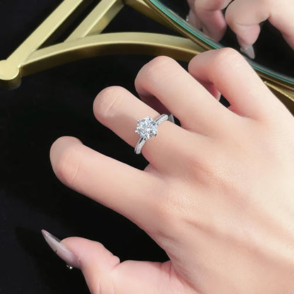2.28 ct Celestial Six-Prong Round-Cut Lab-Grown Diamond Ring in PT950 Platinum – APYFR0005-PT
