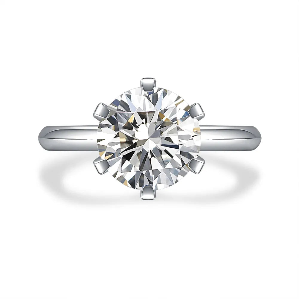 1.02 ct Celestial Six-Prong Round-Cut Lab-Grown Diamond Ring in PT950 Platinum – APYFR0006-PT