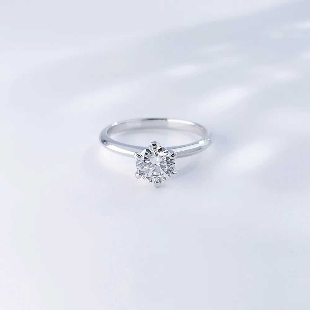 1.02 ct Celestial Six-Prong Round-Cut Lab-Grown Diamond Ring in PT950 Platinum – APYFR0006-PT