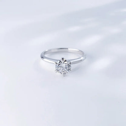 1.02 ct Celestial Six-Prong Round-Cut Lab-Grown Diamond Ring in PT950 Platinum – APYFR0006-PT