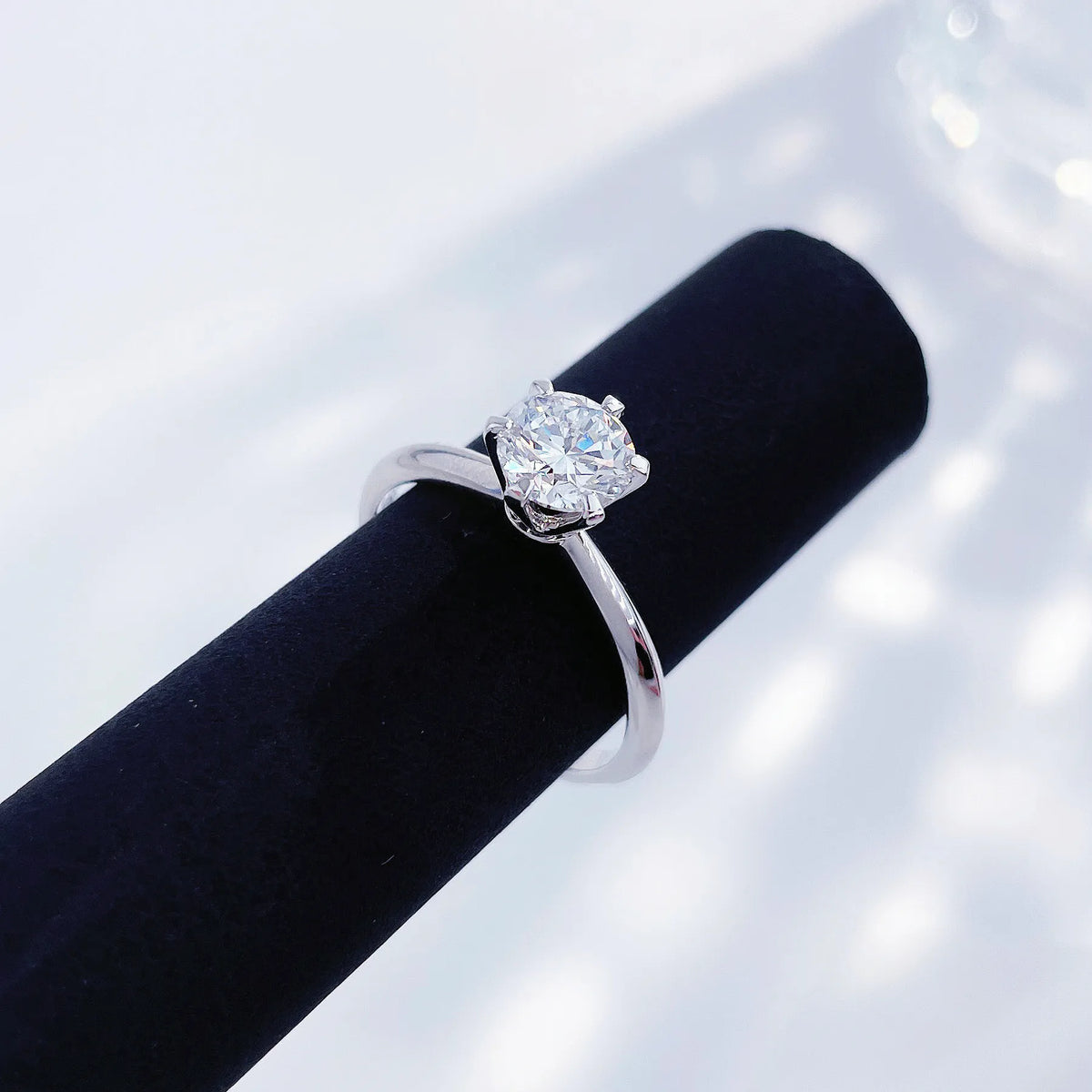 1.02 ct Celestial Six-Prong Round-Cut Lab-Grown Diamond Ring in PT950 Platinum – APYFR0006-PT