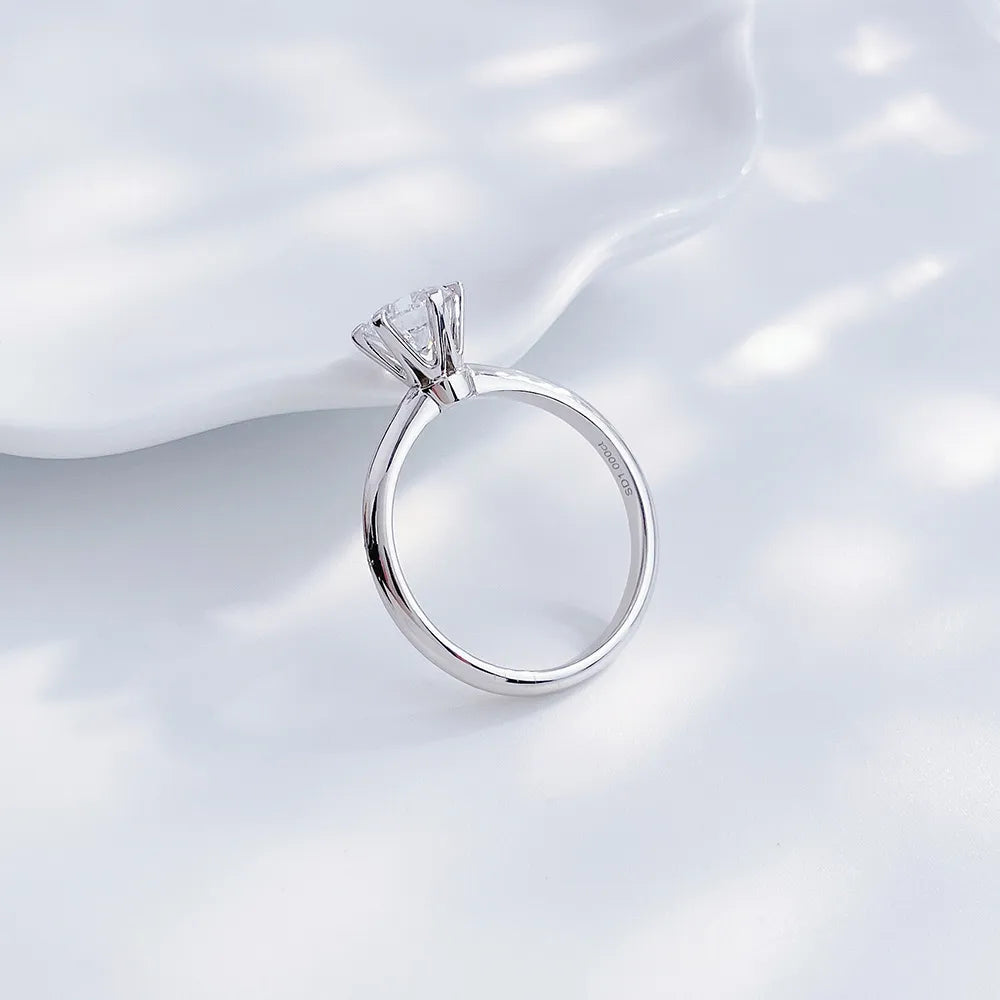 1.02 ct Celestial Six-Prong Round-Cut Lab-Grown Diamond Ring in PT950 Platinum – APYFR0006-PT