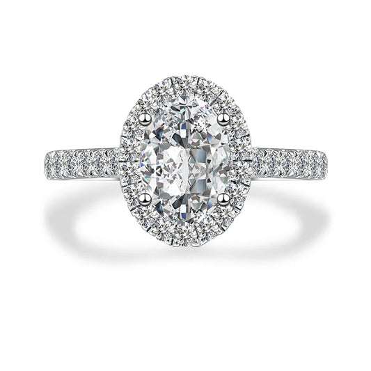 3.15 ct Celestial Four-Prong Oval-Cut Lab-Grown Diamond Ring in PT950 Platinum – APYFR0009-PT