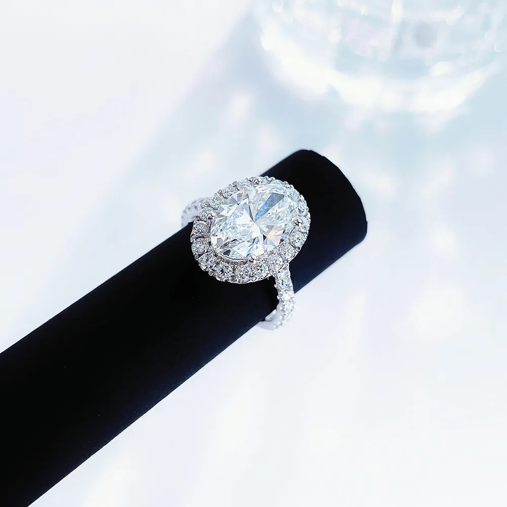 3.15 ct Celestial Four-Prong Oval-Cut Lab-Grown Diamond Ring in PT950 Platinum – APYFR0009-PT
