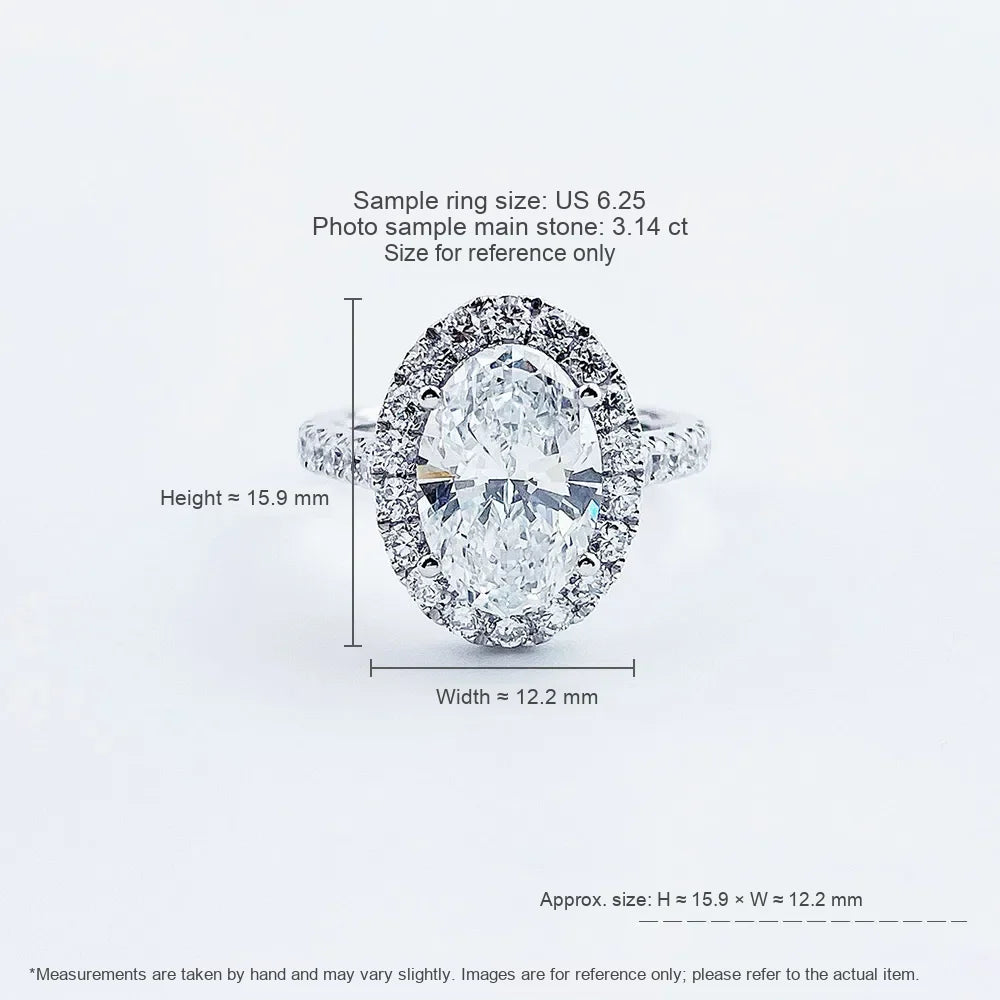 3.15 ct Celestial Four-Prong Oval-Cut Lab-Grown Diamond Ring in PT950 Platinum – APYFR0009-PT