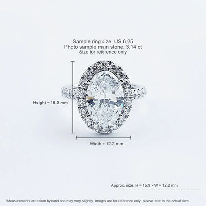 3.15 ct Celestial Four-Prong Oval-Cut Lab-Grown Diamond Ring in PT950 Platinum – APYFR0009-PT