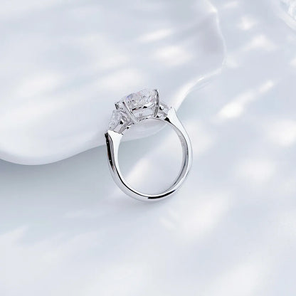 2.05 ct Pear-Cut Lab-Grown Diamond Three-Stone Ring in PT950 Platinum