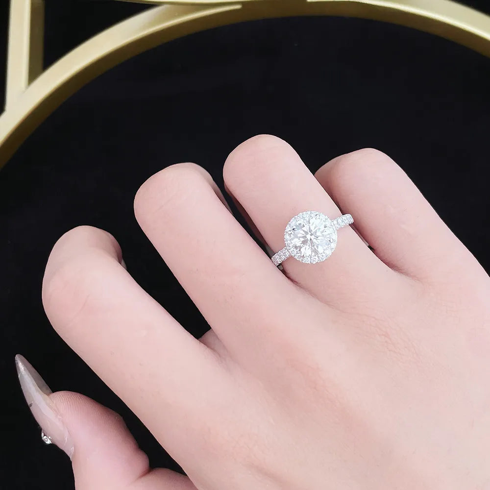 1.05 ct Round-Cut Lab-Grown Diamond Ring in PT950 Platinum – APYFR0011-PT