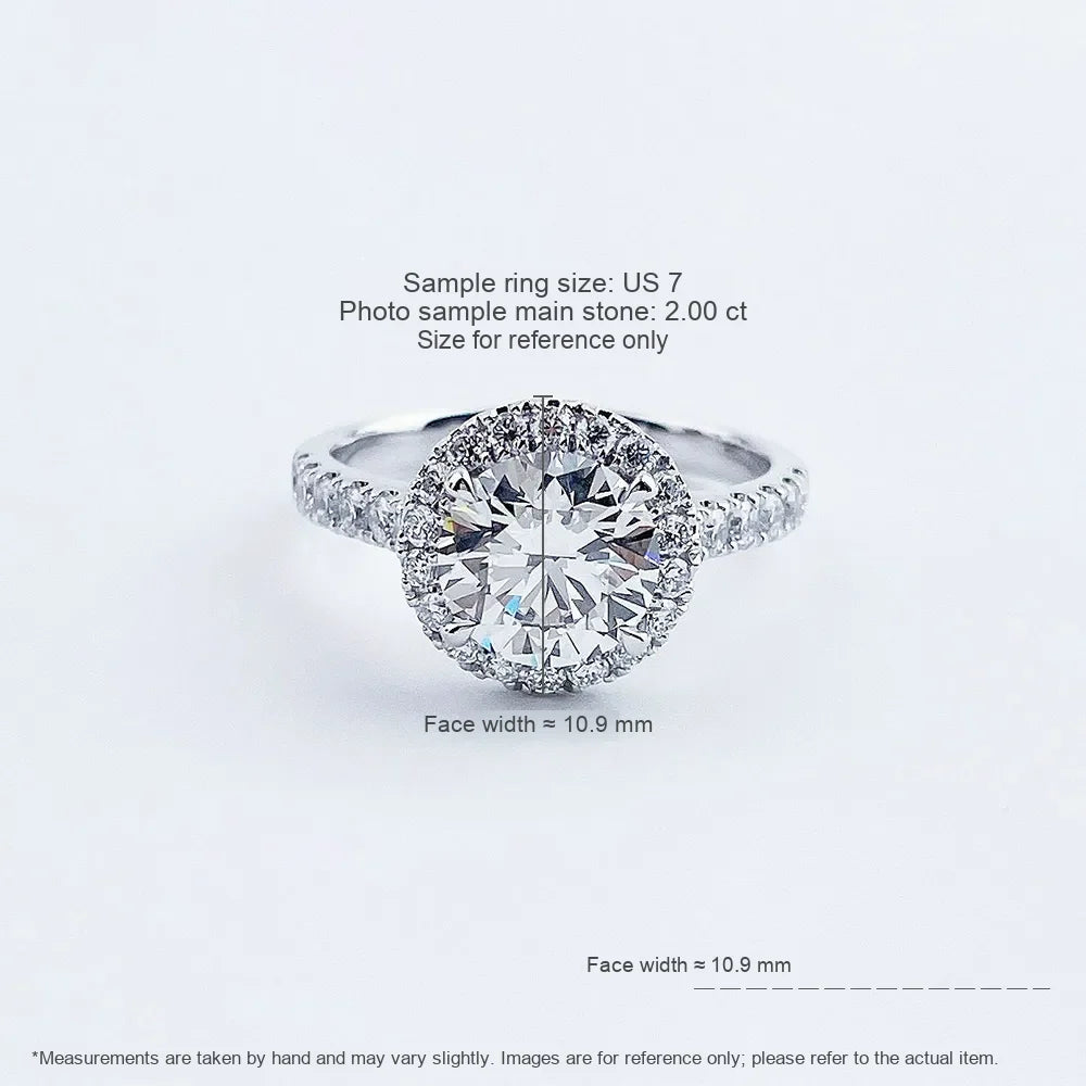 1.05 ct Round-Cut Lab-Grown Diamond Ring in PT950 Platinum – APYFR0011-PT