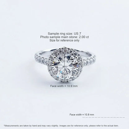 1.05 ct Round-Cut Lab-Grown Diamond Ring in PT950 Platinum – APYFR0011-PT