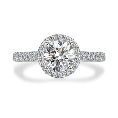 1.09 ct Celestial Round-Cut Lab-Grown Diamond Ring in 18K White Gold – APYFR0011-W